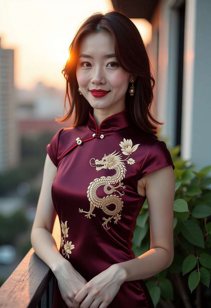 火雾中的旧港灯塔